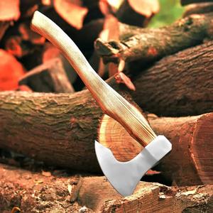 THEWIZ CRAFTS Long Bushcraft Hatchet High Carbon Steel Tomahawks Ash <b>Wood</b> Handle Industrial Grade Survival Camping <b>Axe</b> 3-Year - Product Image 3