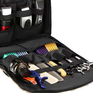 Hairdresser Durable Lightweight Large-capacity Portable Simple Polyester Zipper <b>Backpack</b> for Haircut <b>Tools</b> Hair Dryer Trimmers - Product Image 2