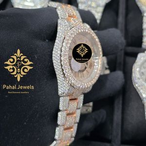 นาฬิกาข้อมือผู้หญิง Pahal Jewels รุ่นหรูหรา Miyota Auto Date ประดับเพชร ตัวเรือนสแตนเลสสตีล ขนาด 40 มม. หน้าปัดอะนาล็อก กลไกอัตโนมัติ กระจกแซฟไฟร์ - Product Image 3
