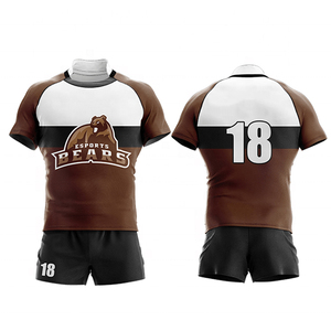 Kit de rugby personnalisé Endeavour avec imprimé Union Jack bleu rouge 18, polyester à séchage rapide, vêtements de sport unisexes pour adultes - Product Image 2