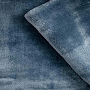 Tapis uni bleu épais de 14 mm, tissé à la main, moderne, luxueux et doux, pour la décoration du salon et de la chambre. - Product Image 3
