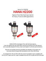 Nuevo Kit de ECU HANA H2200 Tipo E L de Alto Rendimiento Premium DC 12V para GLP/GNC/GNL, Sistema de Inyección con Inyector y Boquilla, ISO 15500