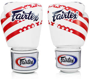 Guantes de Boxeo Fairtex con Diseño de la Bandera Americana, Guantes de Kickboxing Profesionales para Entrenamiento, Cuero PU, Boxeo - Product Image 2