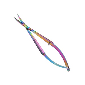COBECO INSTRUMENTS Tijeras Microquirúrgicas Manuales de Acero Inoxidable Alemán de Precisión, 4.5cm, Borde Curvo, Juego de Instrumentos Quirúrgicos - Product Image 2