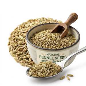Premium Fenchelsamen, ganze getrocknete natürliche indische Fenchelsamen, Exportqualität, frisches aromatisches Gewürz für Lebensmittelgewürze, Großhandel - Product Image 4