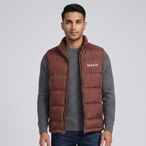 Gilet matelassé réversible imperméable et respirant, très populaire, de haute qualité, chaud pour l'hiver, sans manches, service OEM - Product Image 3