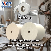 Papier de base pour ruban de jointoiement de cloisons sèches 140 g/m², rouleau jumbo en pâte de bois vierge non imprégnée pour la fabrication de ruban de jointoiement