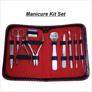 Beauty <b>Kit</b> Half Gold Color Coated <b>Nail</b> Clipper Scissors <b>Nail</b> Files Professional Manicure Set - Product Image 4