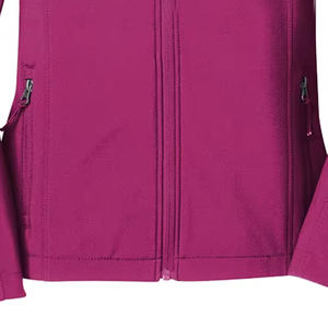 Nouvelle veste softshell pour femme, collection hiver 2026, respirante, imperméable, avec fermeture éclair, couleur rouge, confortable, en tissu chaud, poche zippée - Product Image 3