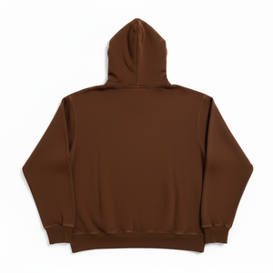 Sweat-shirt à capuche unisexe Varsity Athletics 23 pour homme, en molleton de coton marron, style décontracté avec poches, coupe classique, style automne - Product Image 3