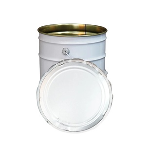 Cubo de embalaje de cubo de 5 galones de metal con logotipo personalizado con tapa Material de estaño compatible con impresión personalizada - Product Image 1