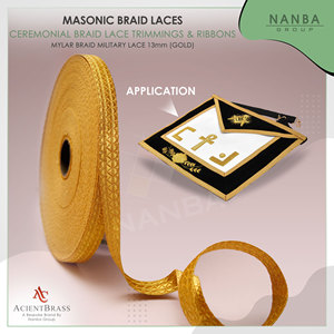 OEM Custom Gold Mylar Wire <b>Braids</b> French Lace with Handmade for Shoes Bags Uniforms Eco-Friendly Washable - Product Image 2