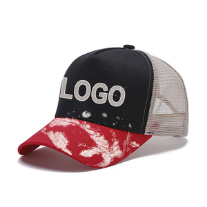 Gorra de béisbol con estampado puff, gorra Tuckers personalizada barata, gorras negras con bordado 3D para hombre, gorra trucker clásica desgastada de alta calidad - Product Image 1