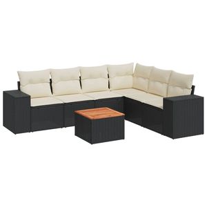 Ensemble de canapés de jardin noirs - Product Image 2