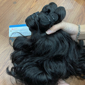 Proveedor de Cabello Natural, Cabello Ondulado Natural en Trama, Paquetes de Cabello Natural Doblemente Tramado, Color Negro Natural - Product Image 1