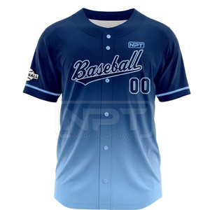 Sublimation Printed Baseball Jerseys Custom Color Softball Jerseys College Baseball T-<b>Shirts</b> OEM Service Design Customized - Product Image 2