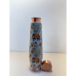 Bulk Wholesale Pure <b>Copper</b> Water <b>Bottle</b> Handcrafted Ayurvedic Meena Print Design Eco-Friendly Leak-Proof <b>Drinking</b> <b>Bottle</b> - Product Image 4