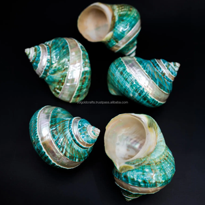 Anneau de serviette fait main au Vietnam, porte-serviettes, porte-anneau par snail & seashell pour la décoration de table de banquet sur le thème de l'océan - Product Image 3