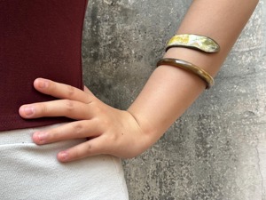 Buffalo Horn Natural Bangles Hand Jewelry Classic Women's Gift - Product Image 5