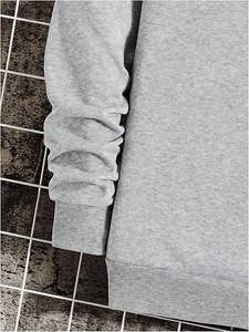 Suéter Holgado de Invierno con Hombros Caídos, 100% Algodón, Bordado con Impresión Digital - Product Image 4