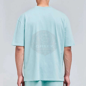 Camisetas Extra Grandes al por Mayor para Hombre, de Algodón Suave, Corte Holgado, Transpirables, de Secado Rápido, con Estampado Digital y Bordado, Manga Corta, a la Moda - Product Image 6