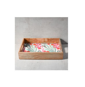 Plateau de service en bois le plus vendu plateau de service en bois de luxe plateaux de service en bois OEM personnalisés fabriqués en Inde plateaux en bois durables - Product Image 6
