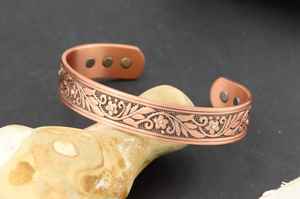 Pulseras de Cobre Simples con Diseño Martillado, Pulsera Magnética para Promover la Circulación Sanguínea, Pulsera de Terapia Magnética para Mujeres y Hombres - Product Image 4