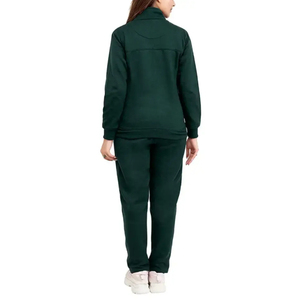 Unisex Dark Green Waterproof Solid Tracksuit 2 Piece Full <b>Zip</b> <b>Hooded</b> Sweatshirt Pants Set Casual Breathable Polyester Summer - Product Image 3