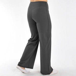 Latest Design 90% Polyester 10% Spandex Knitted Yoga Wear Mid Waist Gym Workout Training Quick Dry Breathable Women's <b>Leggings</b> - Product Image 6