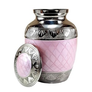 Handcrafted Blue Fire Aluminum Cremation Urn For Human Ashes Adult Size Hand Engraved Floral Design <b>Memorial</b> Funeral Urn - Product Image 6