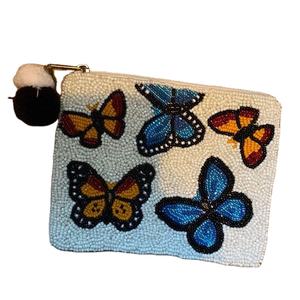 Monedero con cuentas, pedido al por mayor, mini bolsa para monedas, monedero de moda con diseño de mariposa y semillas, de la India por MD HANDICRAFTS - Product Image 1
