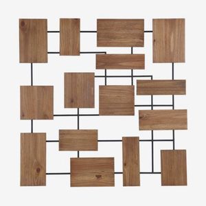 Meilleure décoration murale en métal inspirée de la nature pour l'intérieur d'une maison moderne, sculpture murale élégante en fer. - Product Image 1