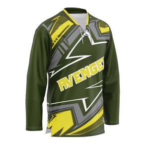 Nouveau style, service OEM, maillot de hockey sur glace professionnel personnalisé pour hommes, 100% polyester, maille, impression par sublimation, évacuation de l'humidité - Product Image 4