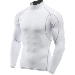 2026 Vente en gros Rashguard de Jiu Jitsu personnalisé de haute qualité pour hommes, à compression et manches longues, pour MMA et natation pour garçons - Product Image 4