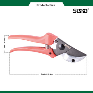 <b>SONO</b> J333 Industrial-grade DIY PTFE-coated High-carbon Steel Blades Smooth Plastic-handled Right-handed Pruning Shears Durable - Product Image 4