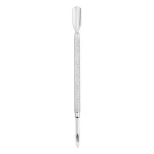 Pousse-ongles double extrémité en acier inoxydable pour manucure avec poignée texturée et pointe de précision - Product Image 1