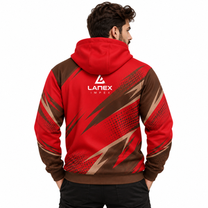 Premium Custom Printed Sublimation <b>Hoodie</b> for Men Full Color All Over Print Sweatshirt Personalized Streetwear Apparel Wholesale - Product Image 4