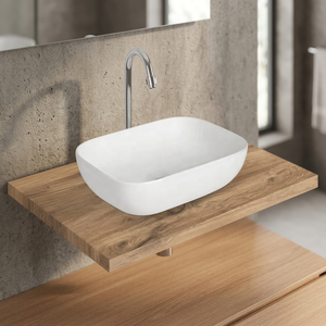 European Style Modern Square Ceramic Countertop Wash Basin Artistic Bathroom Vanity Art Sink Bowl - Product Image 2