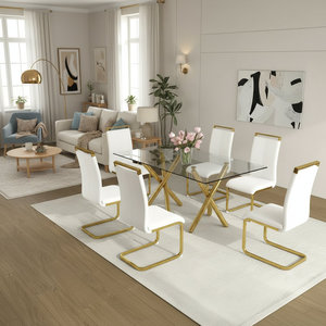 Ensemble de table à manger en métal durable et écologique avec un design moderne pour appartement, école, hôtel - Product Image 4