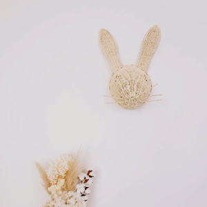 Ornements muraux décoratifs en rotin pour les chambres d'enfants, tissés en rotin naturel, décoration murale - Product Image 2