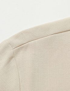 Chemise en coton et lin pour hommes, manches courtes, décontractée, pour l'été et la plage - Product Image 5