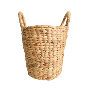 Pot de fleurs artisanal en jacinthe d'eau naturelle, pot rustique, tissé à la main au Vietnam pour maisons chaleureuses et hôtels élégants - Product Image 3