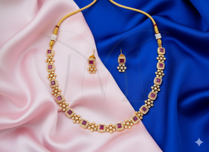 ชุดสร้อยคอโบราณสไตล์วินเทจ ดีไซน์เนอร์เครื่องประดับชาติพันธุ์ ชิ้นงานโดดเด่นสำหรับงานแต่งงาน งานเทศกาล และงานวัฒนธรรม - Product Image 3