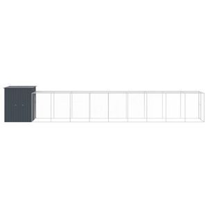 Grande cage à poulets en acier galvanisé anthracite, cage pour animaux durable - Product Image 4