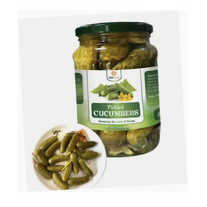 Fabricant vietnamien : Concombre mariné savoureux de qualité internationale, en saumure, emballé dans un bocal Mason de 720 ml - Product Image 1