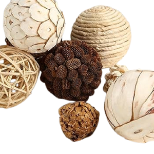 ADVAITH Collection d'éléments de décoration écologiques : bols et vases faits à la main avec des éléments naturellement trouvés pour une utilisation en intérieur/extérieur - Product Image 1