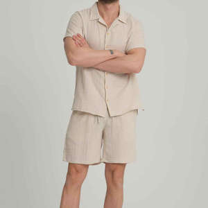 Ensemble Polo et Short Homme de Haute Qualité – Personnalisé pour l'Été – T-shirt Polo et Short Entièrement Boutonnés Couleur Unie Manches Courtes - Product Image 6