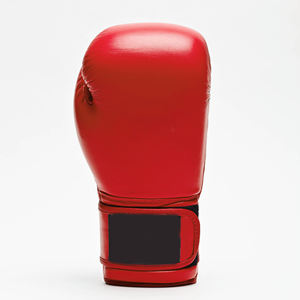 Guantes de boxeo para hombre de color rojo sólido, con logo personalizado, precio económico, nuevo diseño, talla cómoda. - Product Image 4