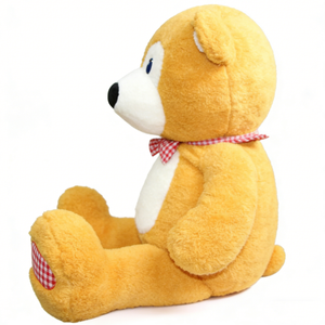 Customized <b>Large</b> Fluffy Sitting <b>Stuffed</b> Teddy Bear Doll, Cute Plaid Check Paw Teddy Bear <b>Stuffed</b> <b>Animal</b> - Product Image 2