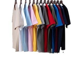 เสื้อยืดคอกลมสีพื้นผ้าฝ้ายแท้ 180 กรัม สำหรับผู้ชาย สไตล์ลำลอง ปักโลโก้ตามสั่ง ผลิตในโรงงานบังกลาเทศ ราคาโรงงาน รับผลิตแบบ OEM - Product Image 1
